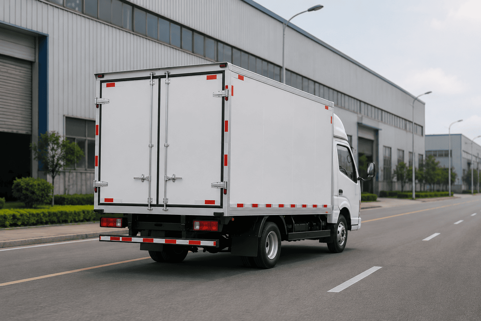 SANY FR381 electric truck rear view